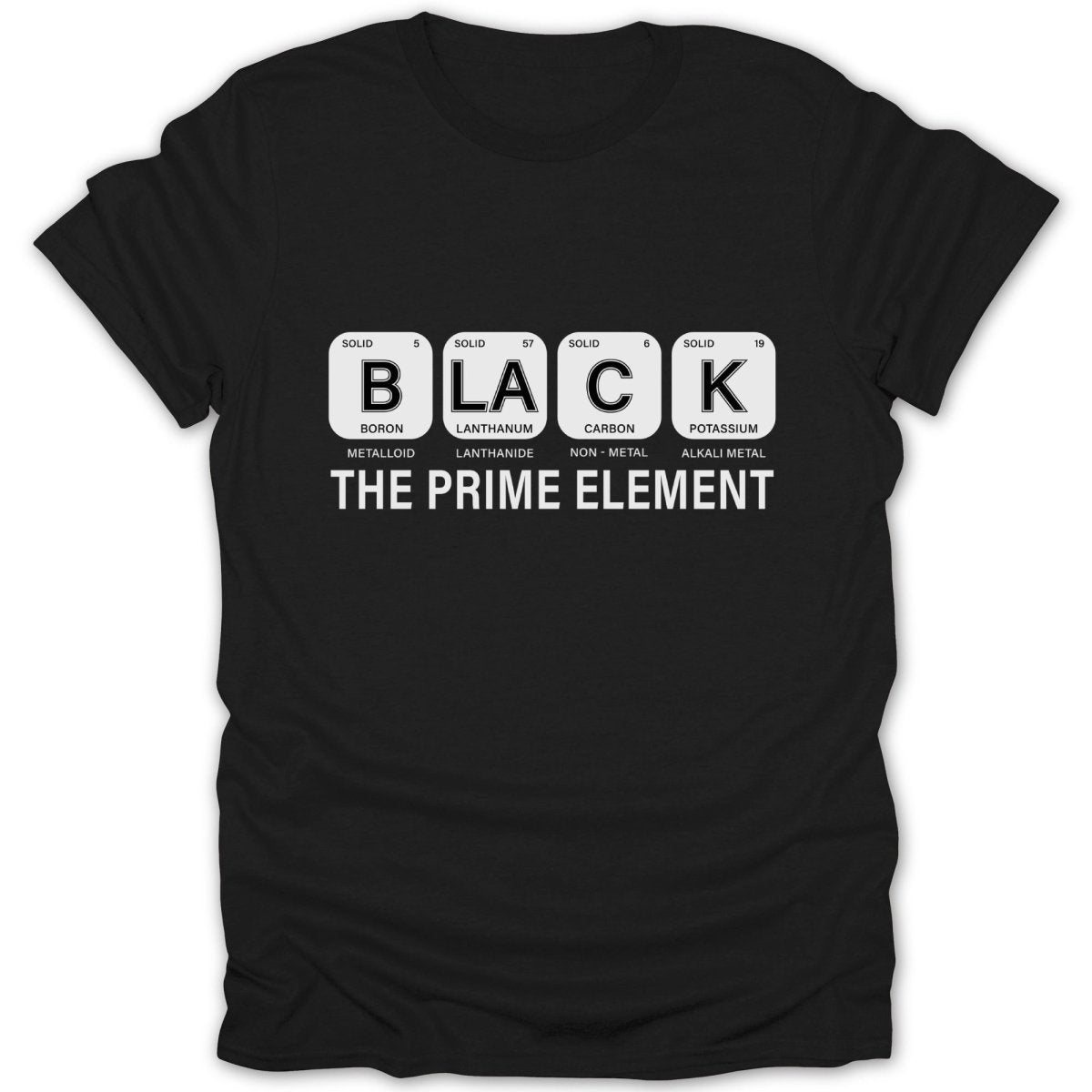 Periodic Table Black Element Tee - Zion Threadz