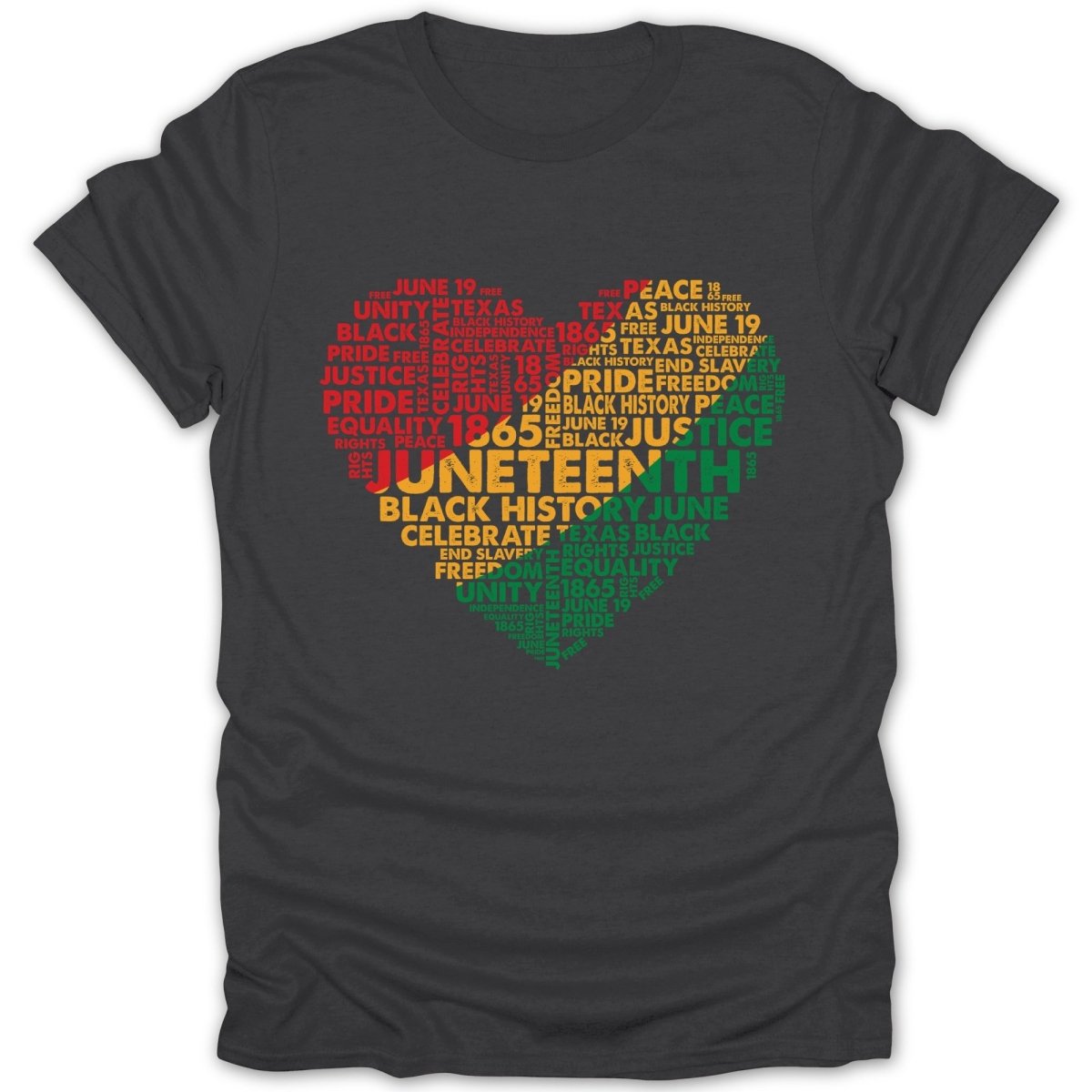 Juneteenth Freedom Day Heart Tee - Zion Threadz