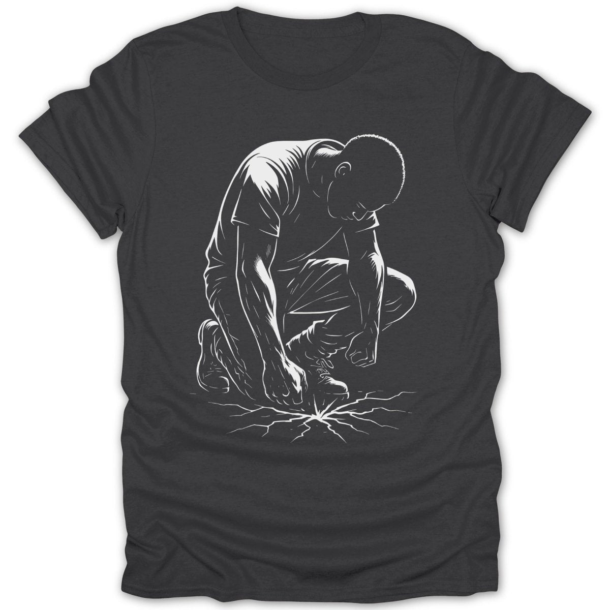 Black Man Fractured Earth Tee - Zion Threadz