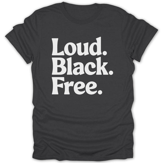 Loud Black Free Tee - Zion Threadz