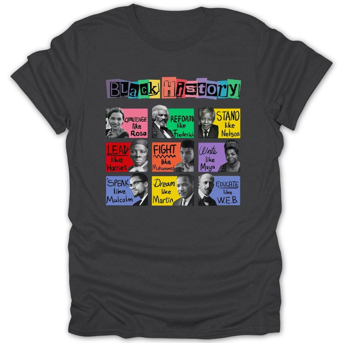 Black History Month Famous Leaders Tee - Zion Threadz