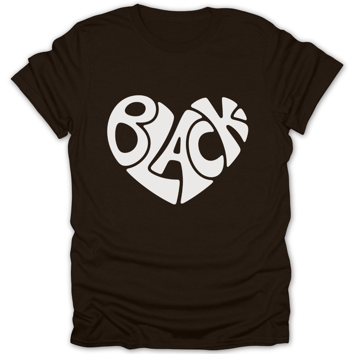 Black Love Heart Tee - Zion Threadz