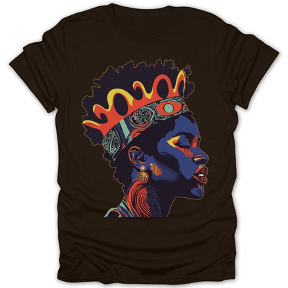 Afro King Crown Tee - Zion Threadz