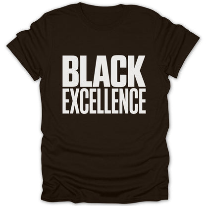 Bold Black Excellence Tee - Zion Threadz