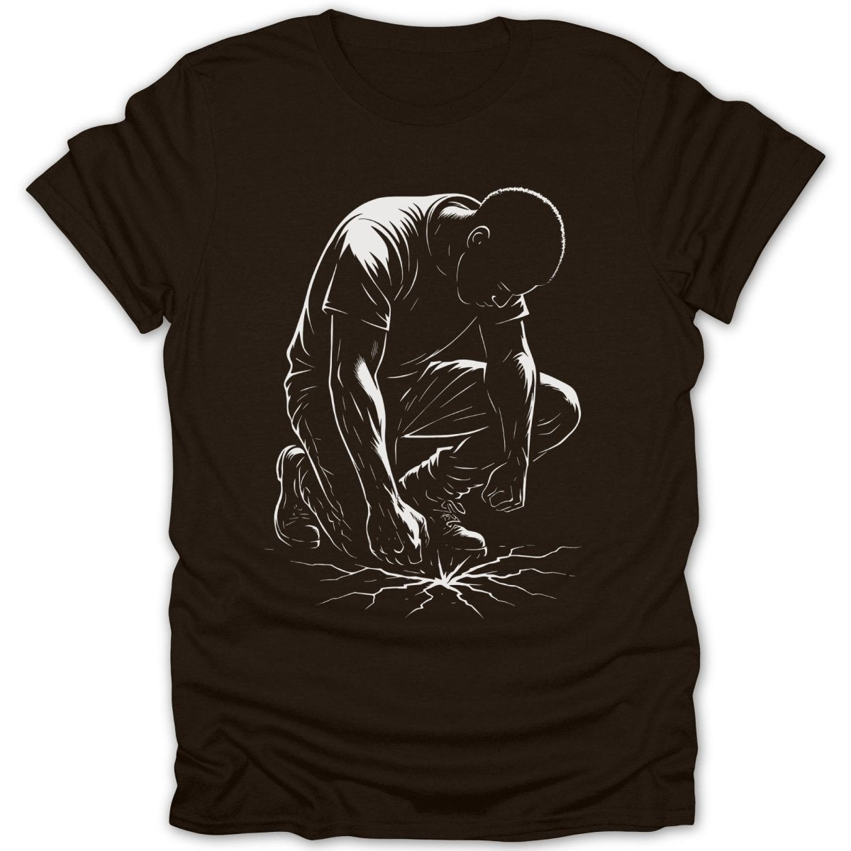 Black Man Fractured Earth Tee - Zion Threadz