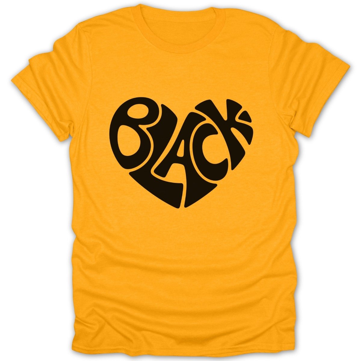 Black Love Heart Tee - Zion Threadz