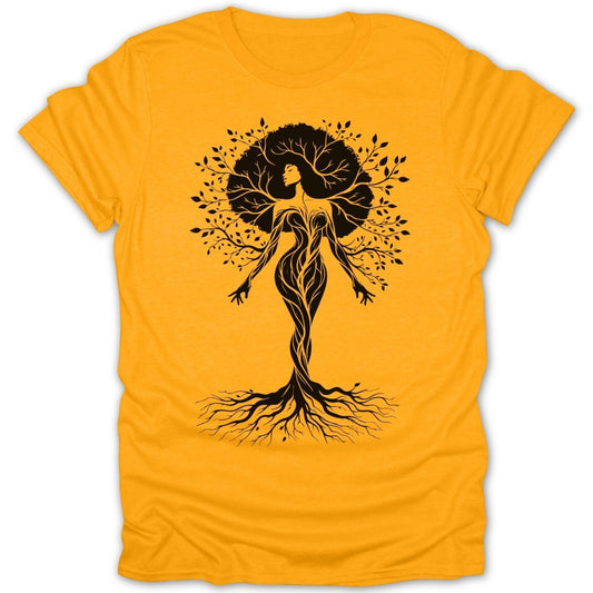 Ebony Tree Woman Silhouette Tee - Zion Threadz