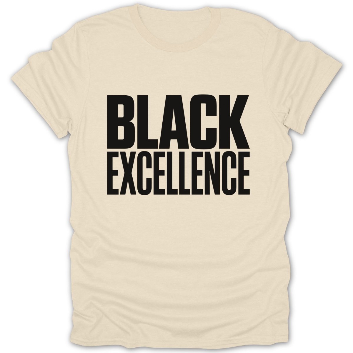 Bold Black Excellence Tee - Zion Threadz
