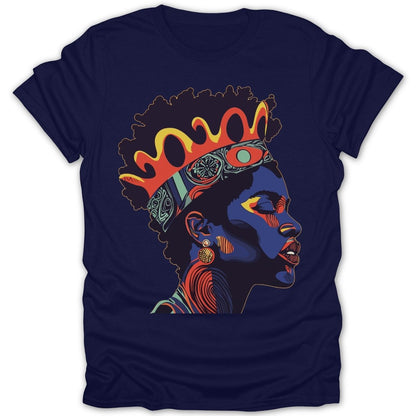 Afro King Crown Tee - Zion Threadz