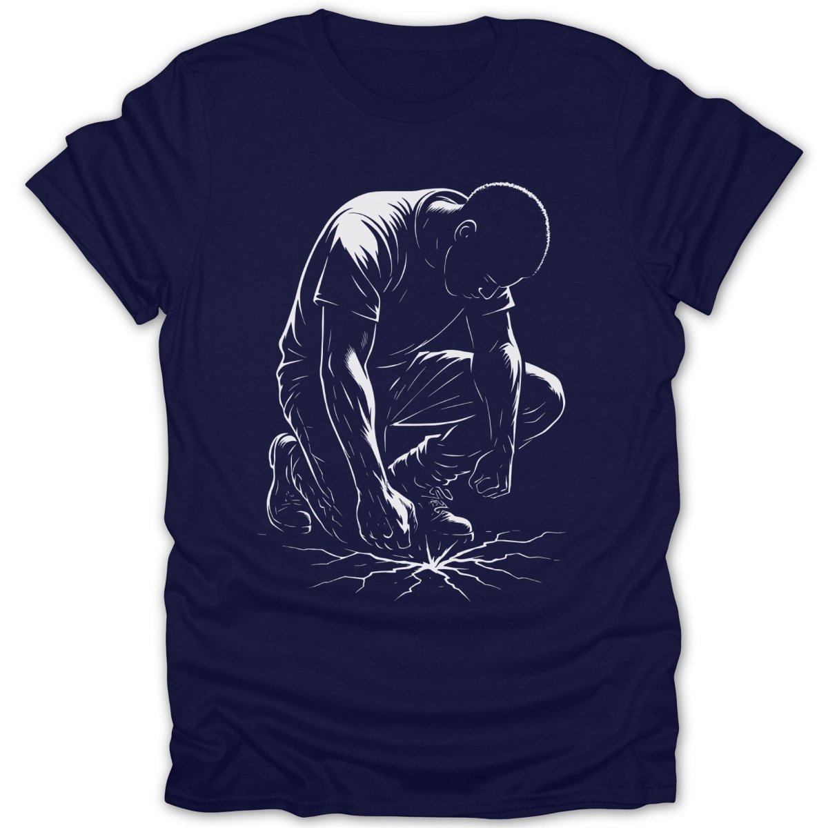 Black Man Fractured Earth Tee - Zion Threadz