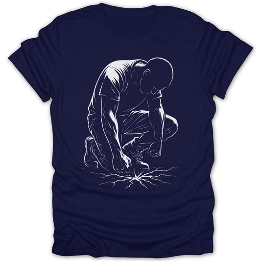 Black Man Fractured Earth Tee - Zion Threadz