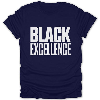 Bold Black Excellence Tee - Zion Threadz