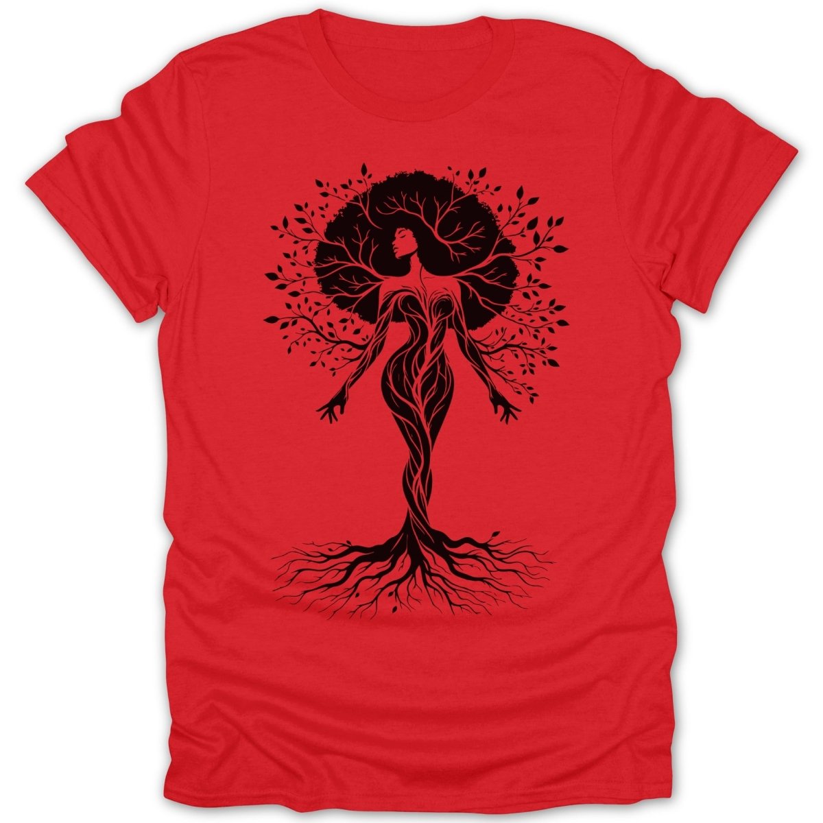 Ebony Tree Woman Silhouette Tee - Zion Threadz