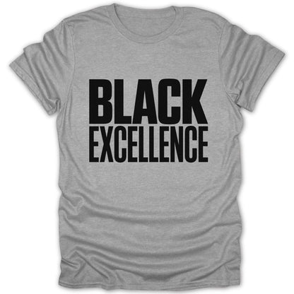 Bold Black Excellence Tee - Zion Threadz