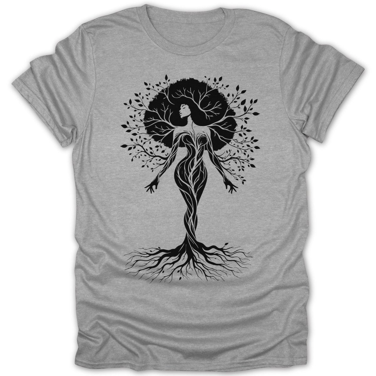 Ebony Tree Woman Silhouette Tee - Zion Threadz