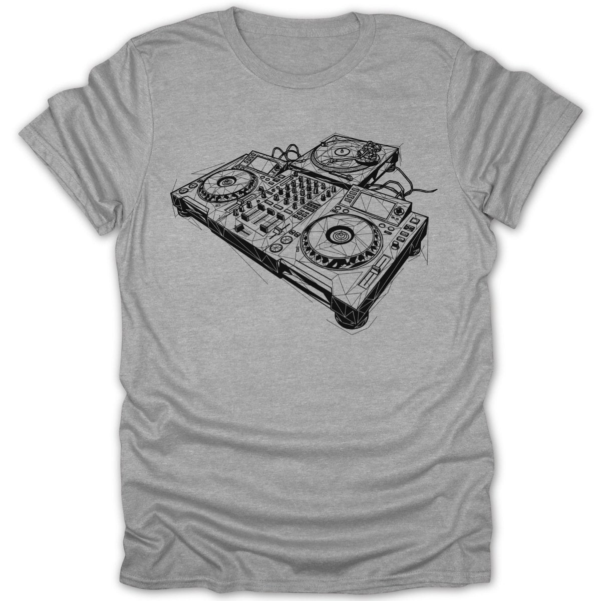 Abstract DJ Mixing Console Tee - Zion Threadz