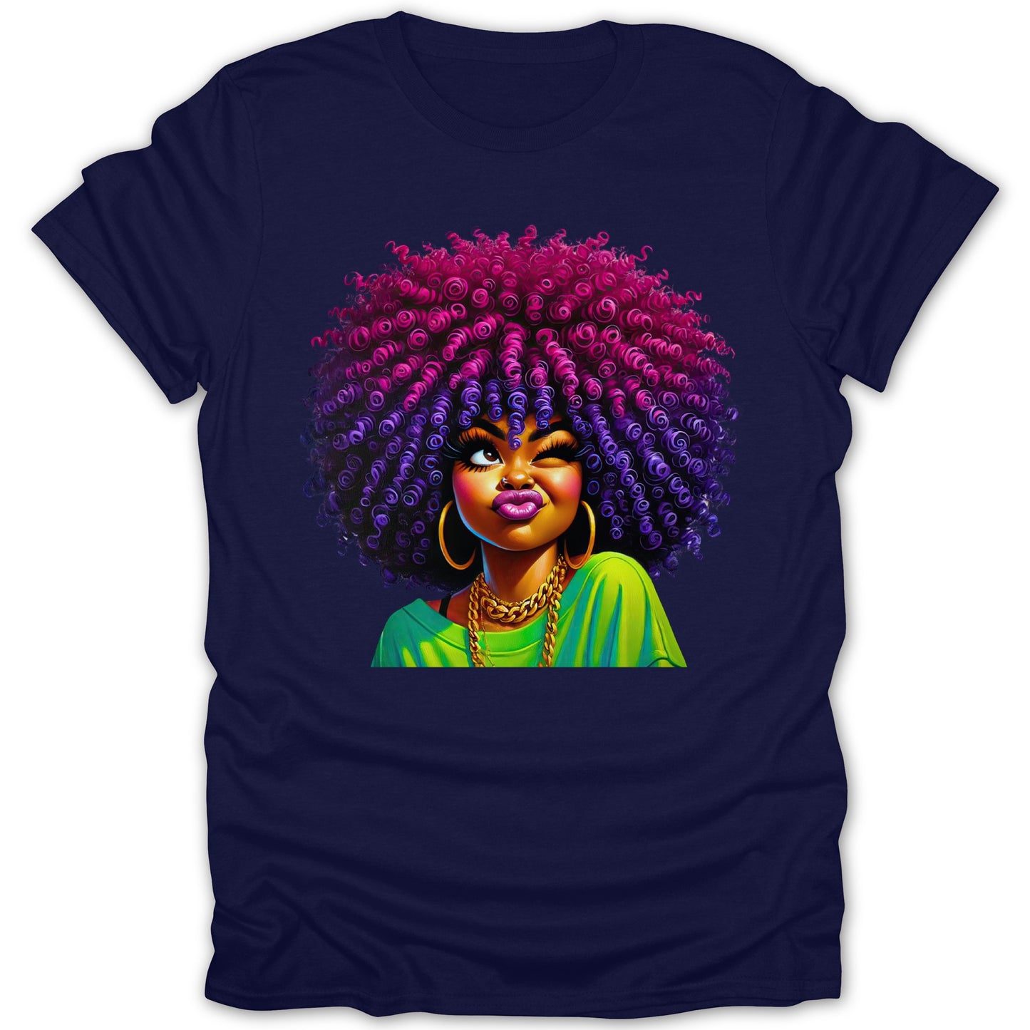 Vibrant Graphic Print with Afrocentric Art T-Shirt product type