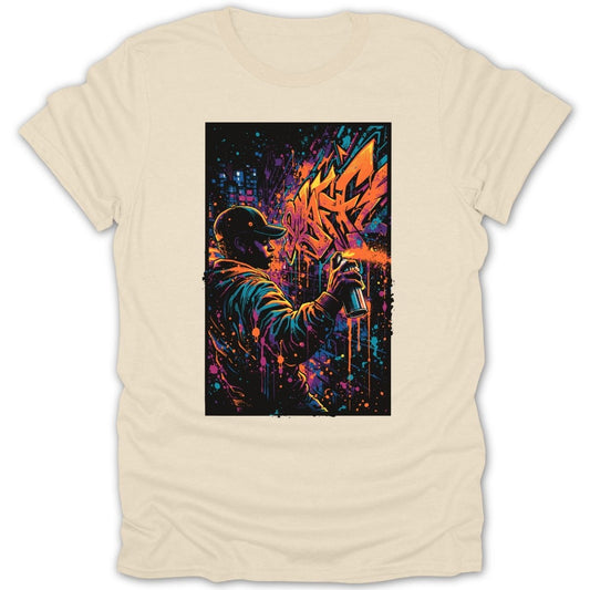 Street Art Graffiti Spray Tee - Zion Threadz
