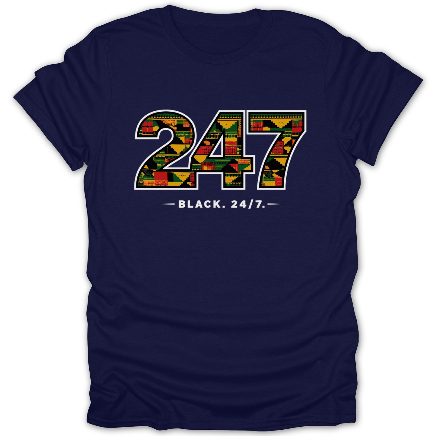 247 Black 24/7 Graphic Design T-Shirt Product