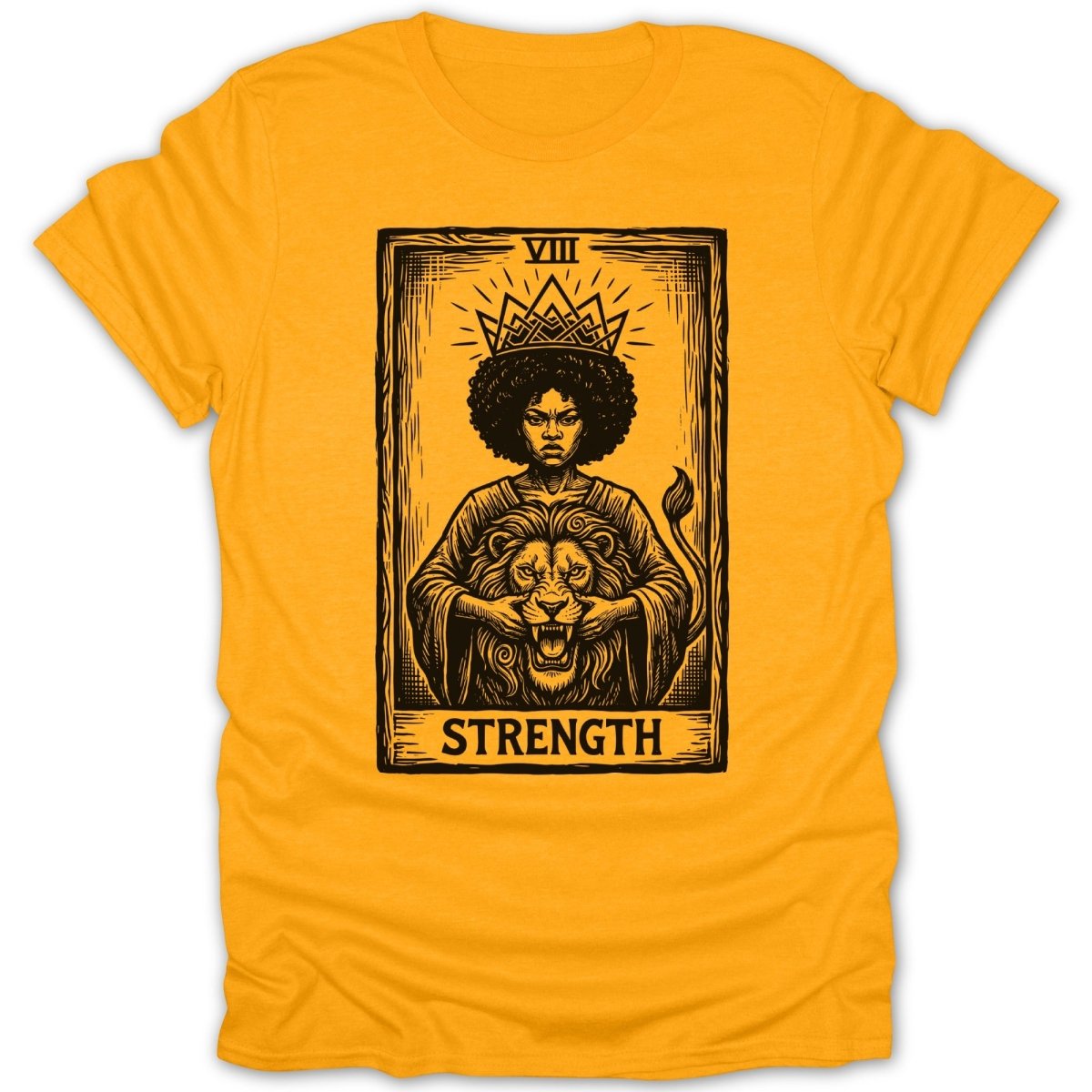 Strength Woman And Lion Tee - Zion Threadz