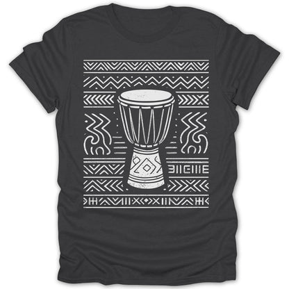 Traditional Drum Print Graphic T-shirt Unique Clothing product