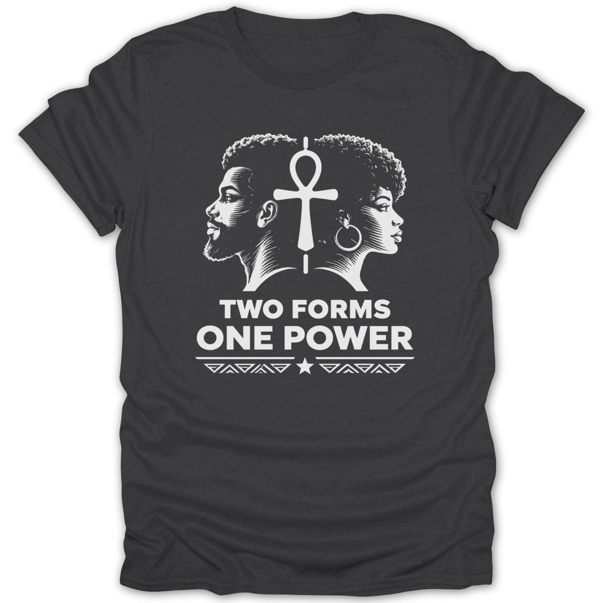 Two Forms One Power Ankh Tee - Zion Threadz