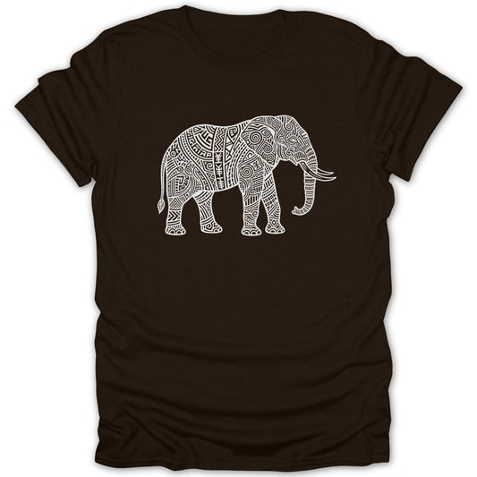 Tribal Elephant Pattern Tee - Zion Threadz