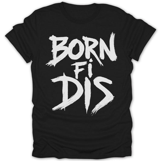 Born Fi Dis Brush Stroke Tee - Zion Threadz