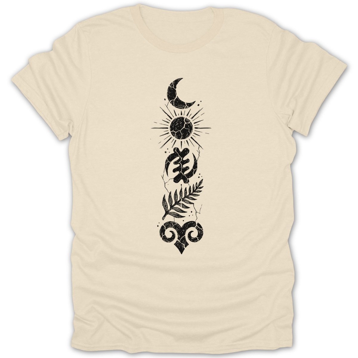 Distressed Celestial Adinkra Tee - Zion Threadz