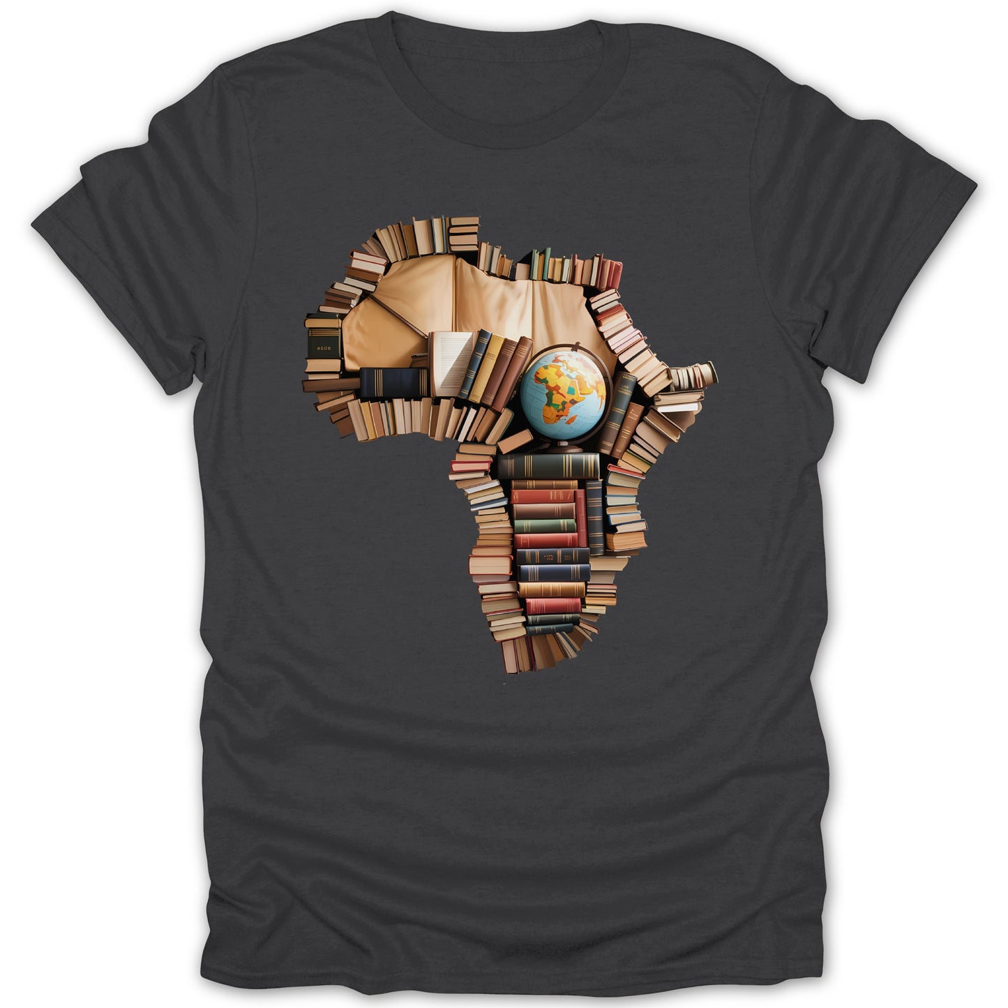 Africa Continent Bookshelf Graphic T-shirt product type