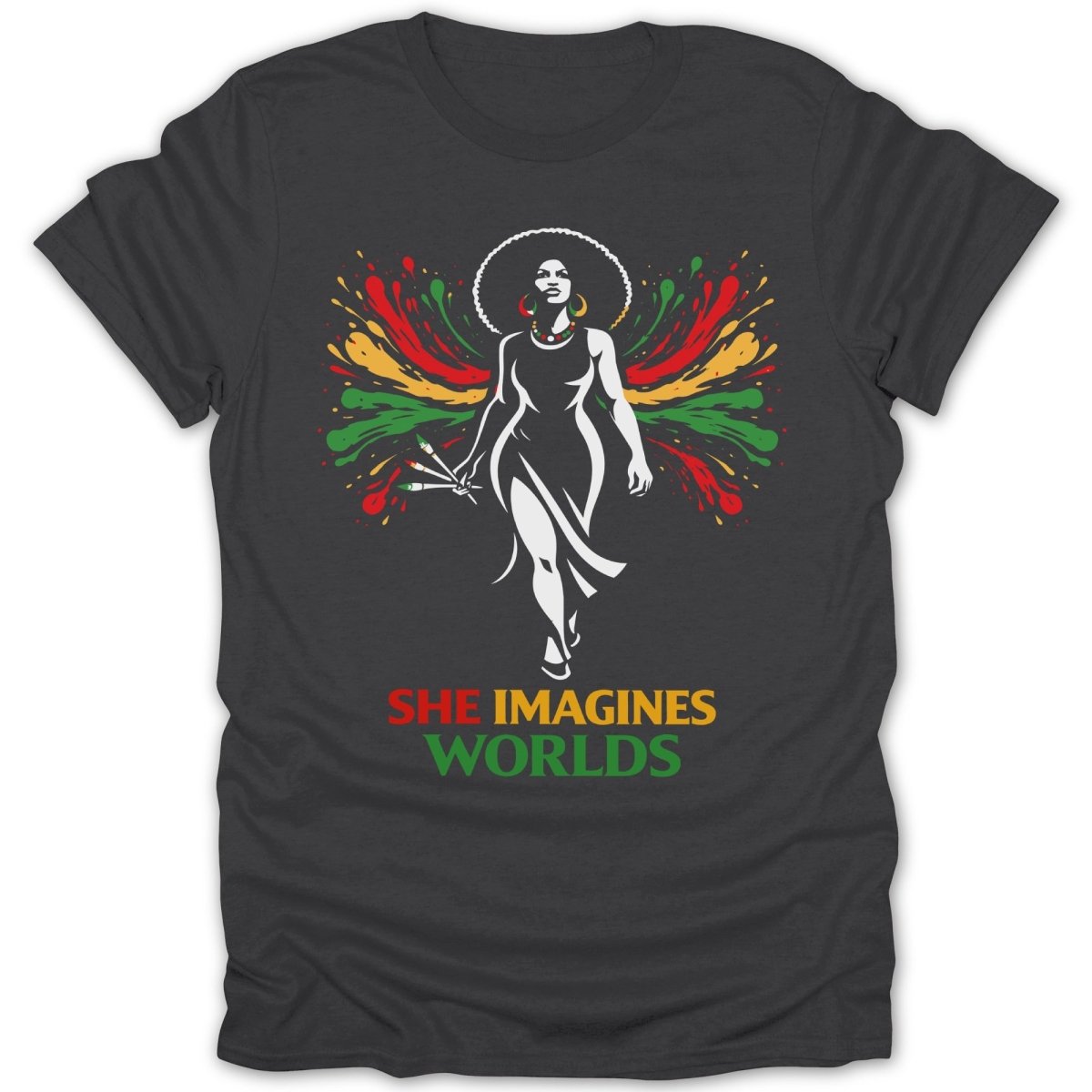 She Imagines Worlds Tee - Zion Threadz
