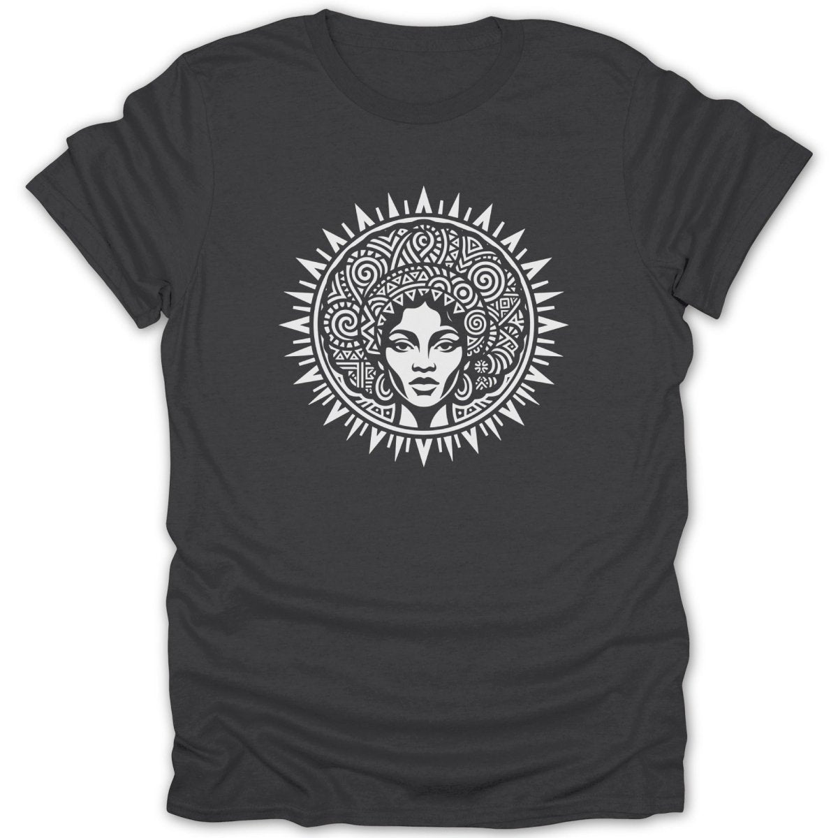 Radiant African Woman Sunburst Tee - Zion Threadz
