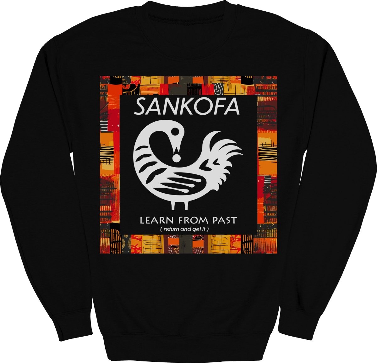 Adinkra Sankofa Color Pattern Sweatshirt - Zion Threadz
