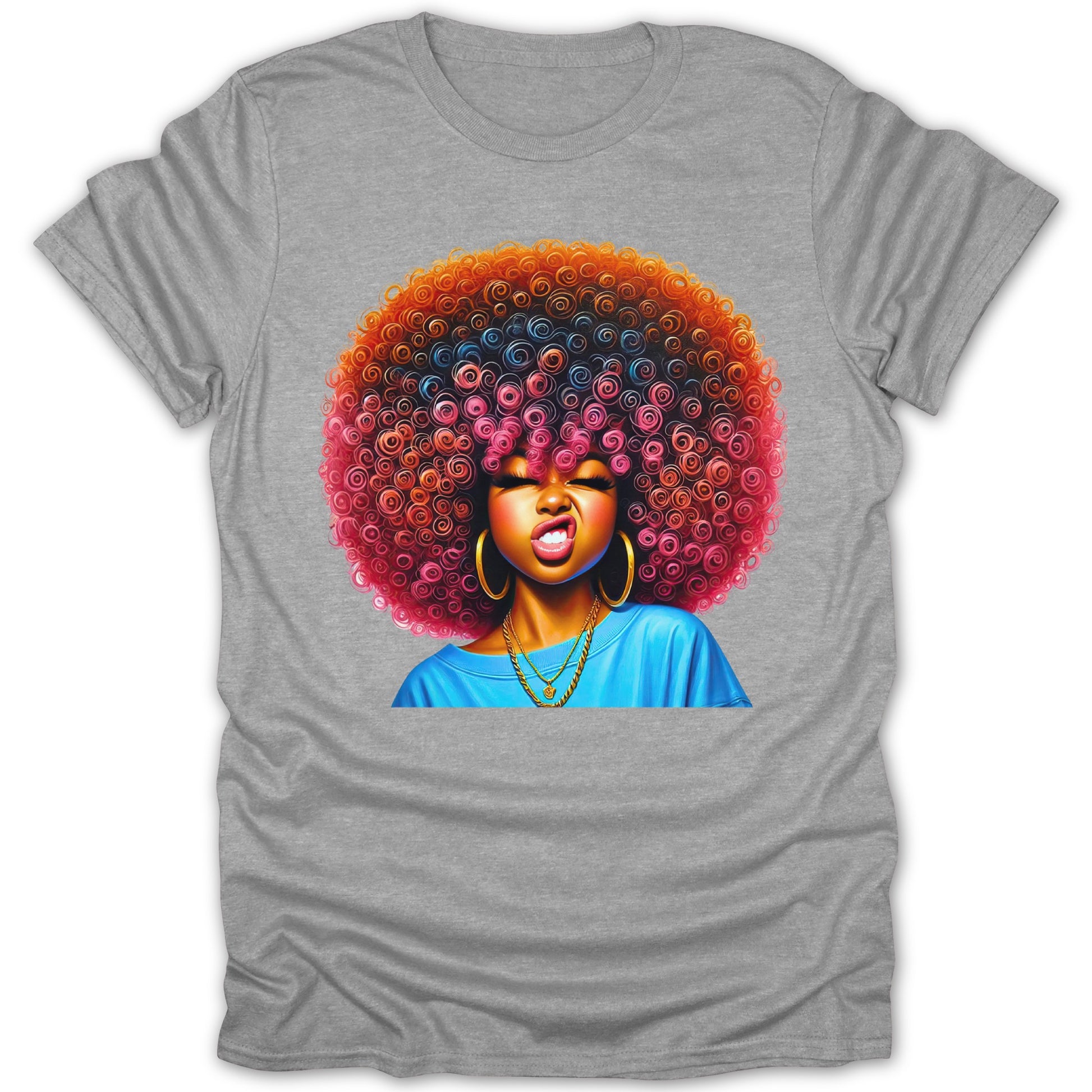 Colorful Afro Artwork Graphic Tee product type