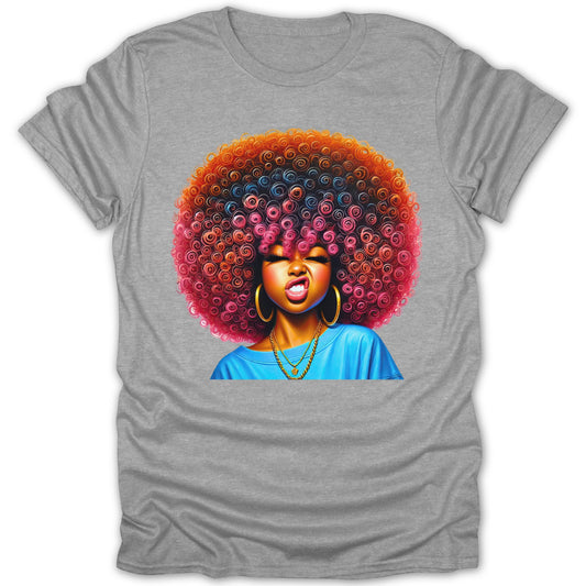 Colorful Afro Artwork Graphic Tee product type