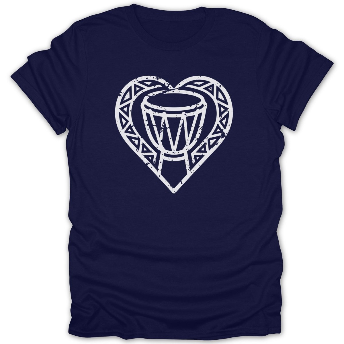 Heart Beat Drum Distressed Tee - Zion Threadz