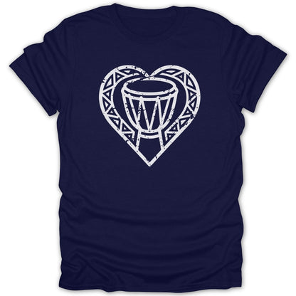 Heart Beat Drum Distressed Tee - Zion Threadz
