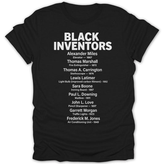 Black Inventors List Tee - Zion Threadz