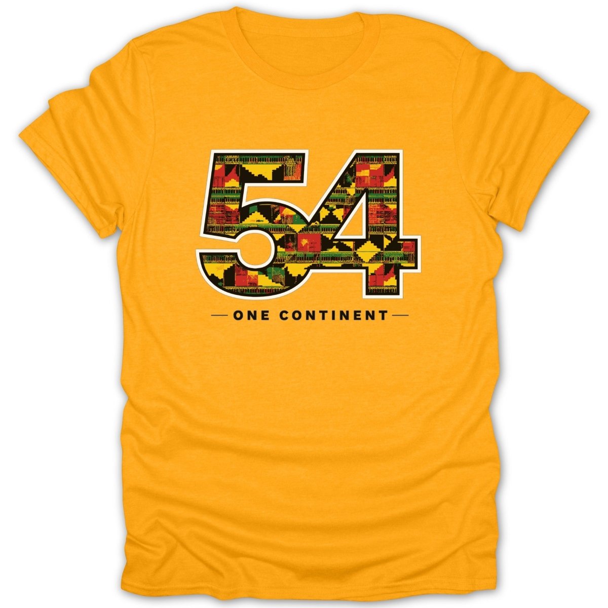 54 One Continent Kente Pattern Tee - Zion Threadz
