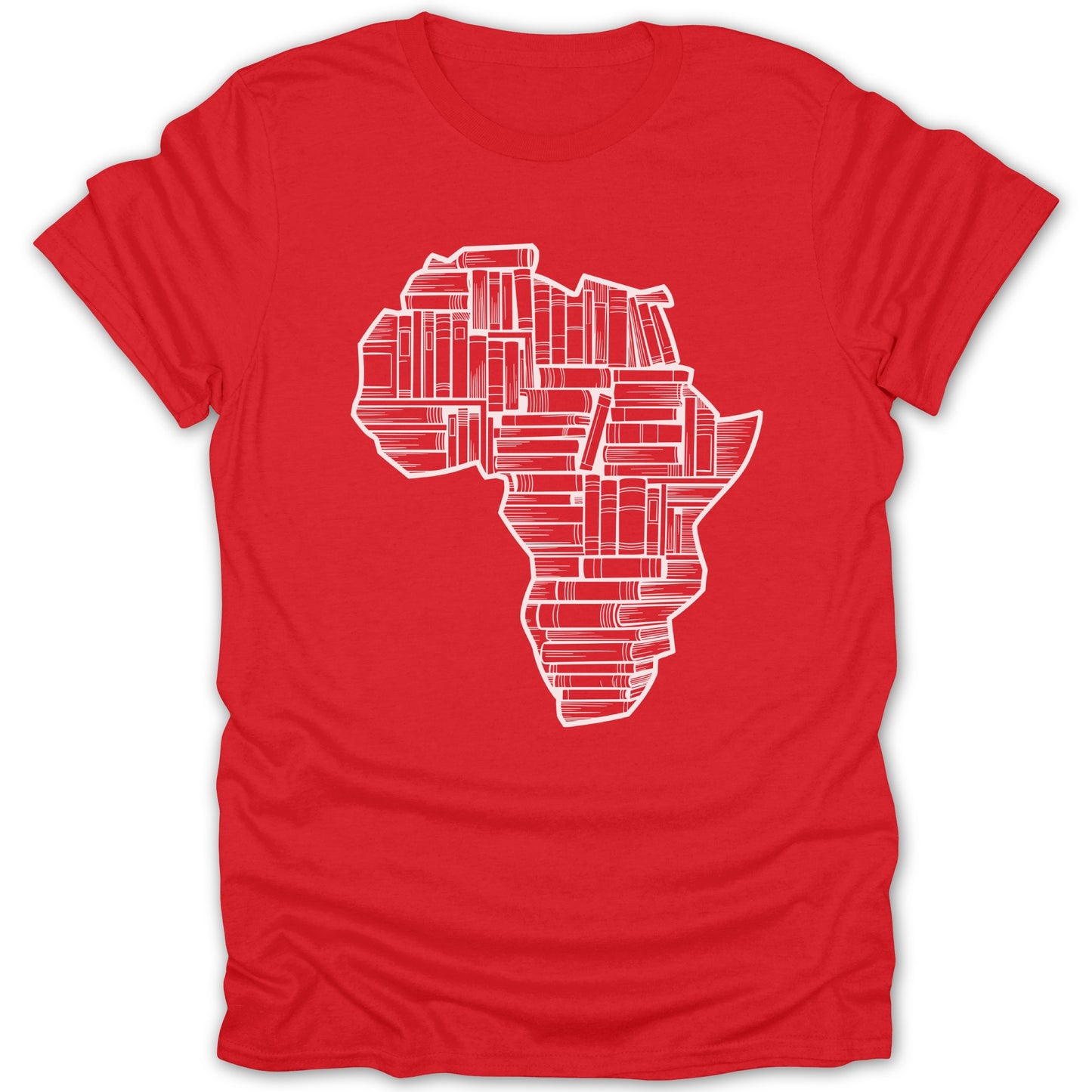 Africa Continent Graphic Print Red T-shirt product type