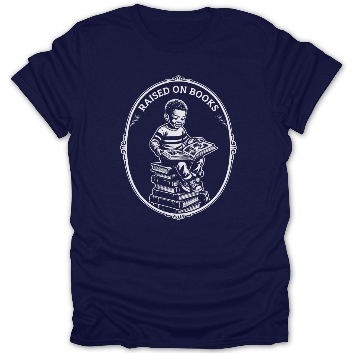 Black Boy Raised On Books Tee - Zion Threadz