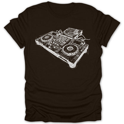 Abstract DJ Mixing Console Tee - Zion Threadz