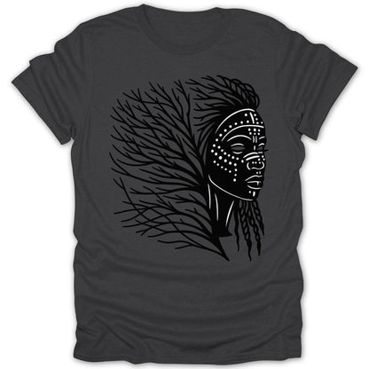 Abstract Tribal Woman Tree Tee - Zion Threadz