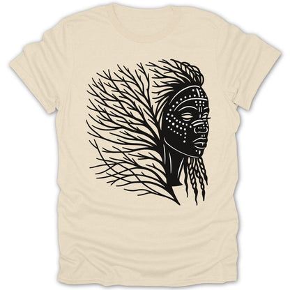 Abstract Tribal Woman Tree Tee - Zion Threadz