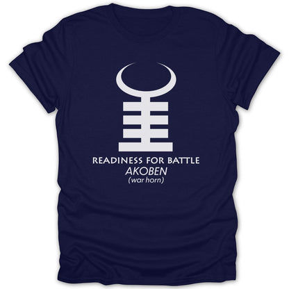 Adinkra Akoben War Horn Tee - Zion Threadz