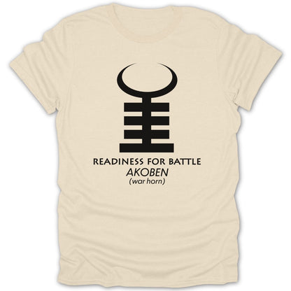 Adinkra Akoben War Horn Tee - Zion Threadz