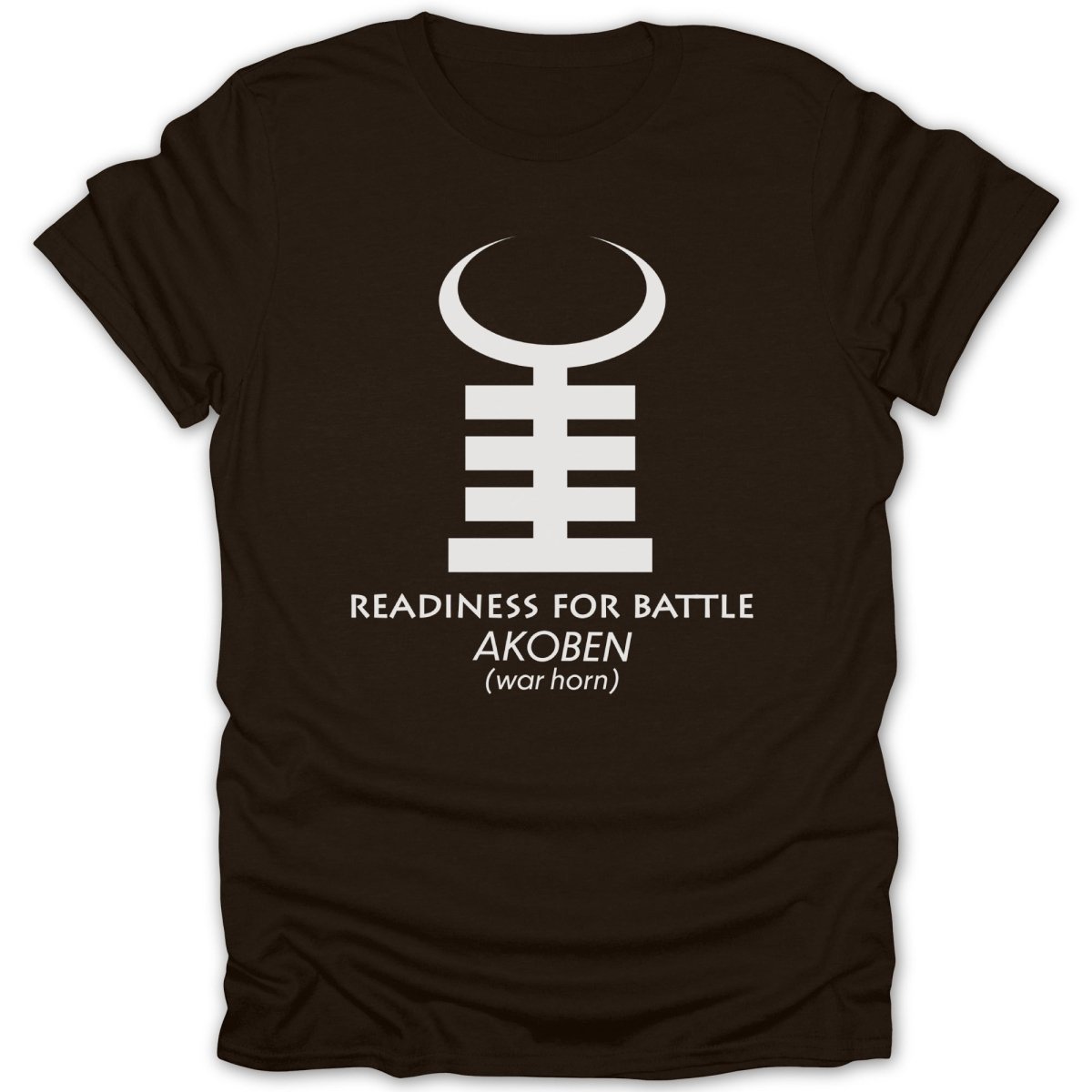 Adinkra Akoben War Horn Tee - Zion Threadz