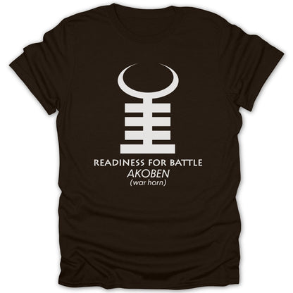 Adinkra Akoben War Horn Tee - Zion Threadz