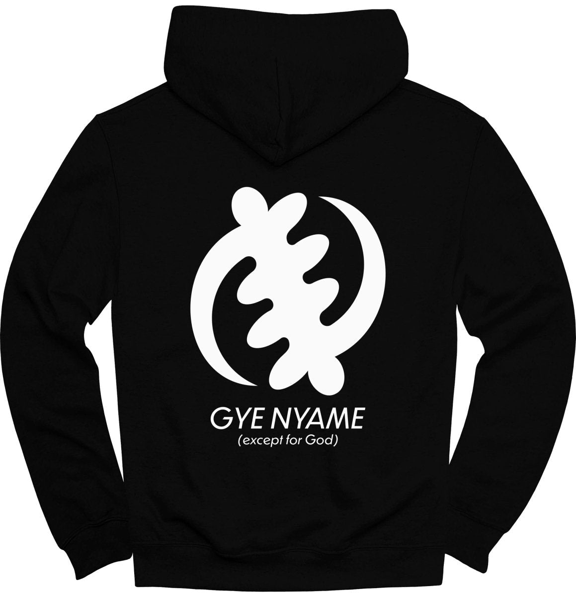 Adinkra Gye Nyame Except For God (BACK) Hoodie - Zion Threadz