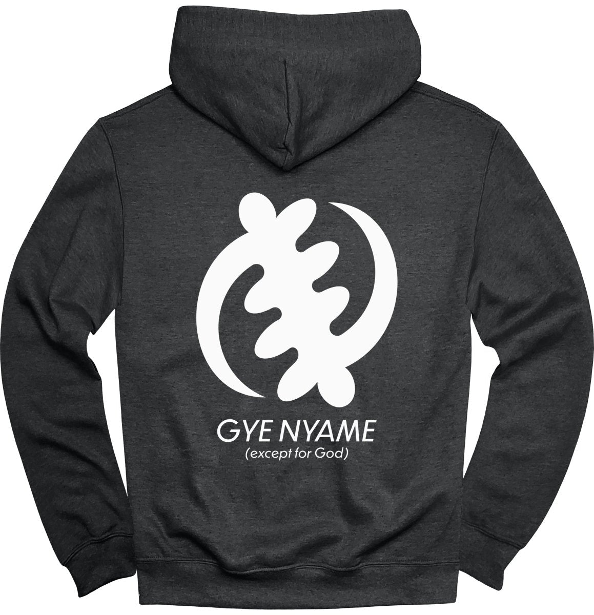 Adinkra Gye Nyame Except For God (BACK) Hoodie - Zion Threadz